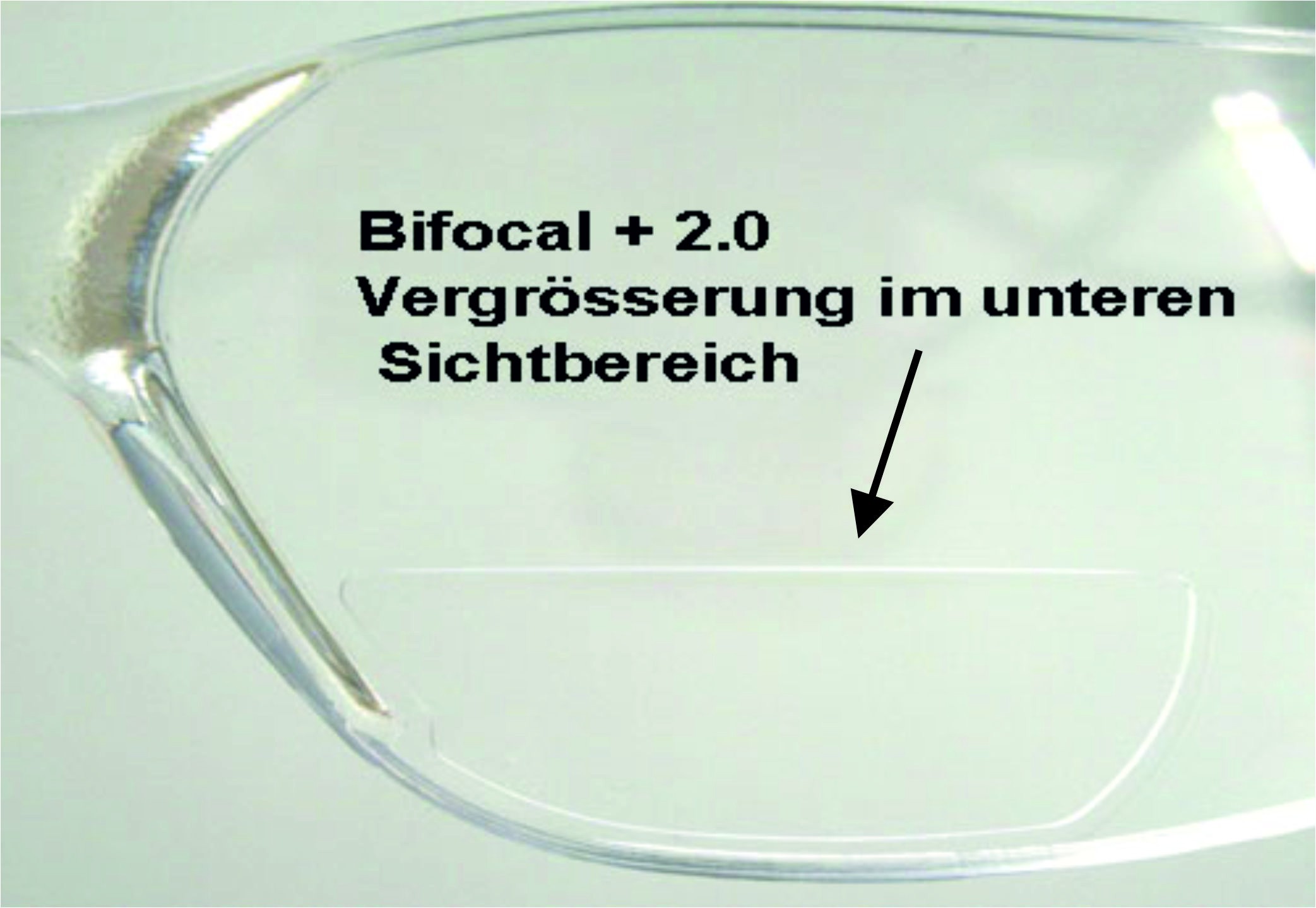 Cat transparent Bifocal mit Lesekorrektur 2,0